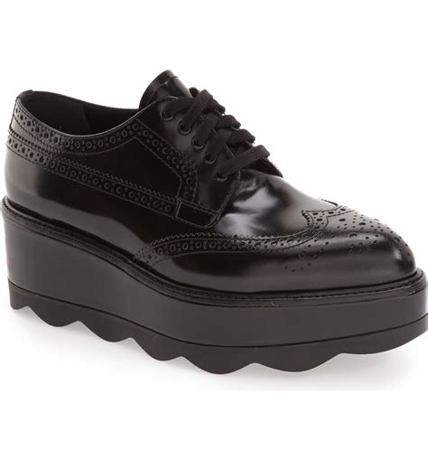 platform oxfords prada|prada platform sneakers women.